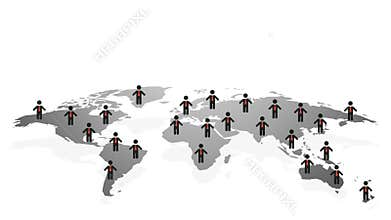 Job offer, global concept of human resources and employment