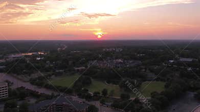 Aerial South Carolina Columbia July 2017 Sunset 4K Inspire 2