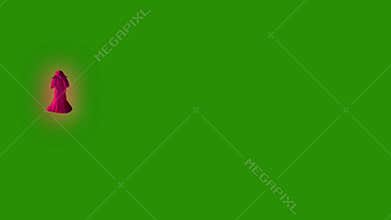 Ghost Phantom Entity Witch Flies Front Green Screen 3D Rendering Animation