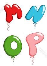 Alphabet - toy balloons 4