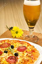 Pizza and beer