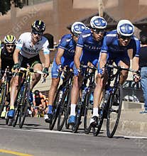 Cyclists In The Tour Of Alberta