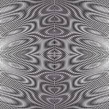 Moire effect. Geometric monochrome seamless  background