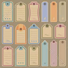 Blank tags set (vector)