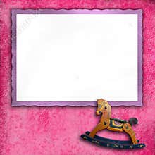 Baby pink photo frames
