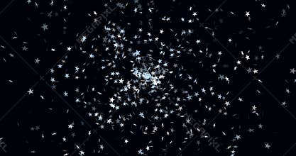 Abstract loop with stars.