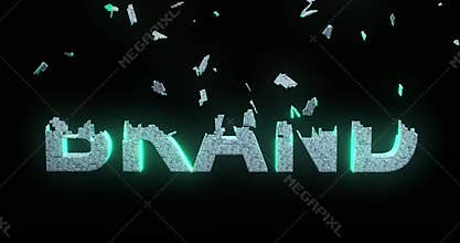 Building a brand, trademark or name brand - video animation