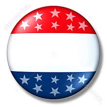 Vote badge blank isolated patriotic election