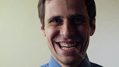 Evil laughing of a genius