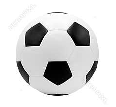Soccer ball isolated on white with clipping path