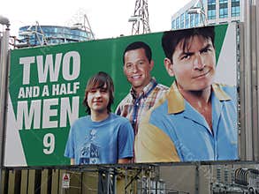 Charlie Sheen Two and a half men billboard