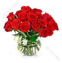 Bouquet of red roses