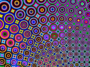 Cool Retro Circles Background