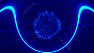 Abstract background of metal object being lifted