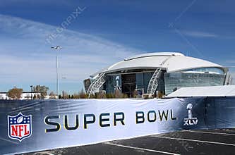 Cowboys Stadium Super Bowl Sign