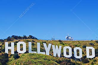 Iconic Hollywood Sign of Los Angeles, California