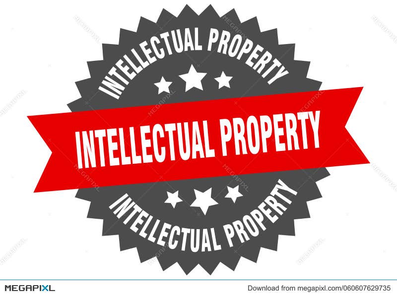 Red Intellectual Property Intellectual Property Patented Sign Label ...