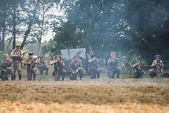 A staging of the Battle of Warsaw from 1920