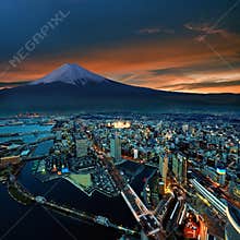 Yokohama city surreal view