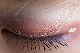 Macro of Girl's Eye