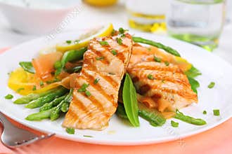 Grilled salmon