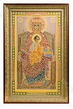Russian orthodoxy icon over white