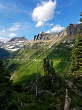 The verdant Garden Wall, Glacier National Park