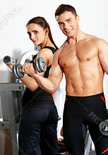 Couple at the gym