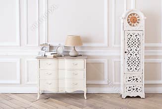 Light and delicate interior in pastel colors