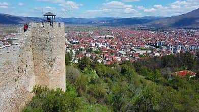 Ohrid town as seen from the castle Samuil