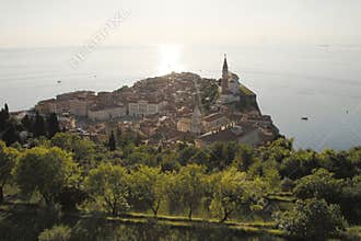 Sunset in Piran, Slovenia