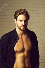 Sexy handsome muscular man