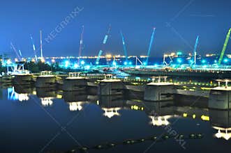Dam at Marina Barrage