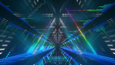 VJ Loop Triangle Tunnel
