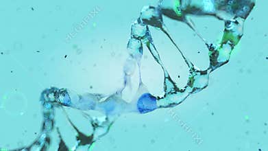 Water molecule. Ecology, biology and biochemistry concept. 3D