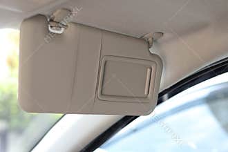 Sun visors prevent sunlight shining into the eyes while driving.