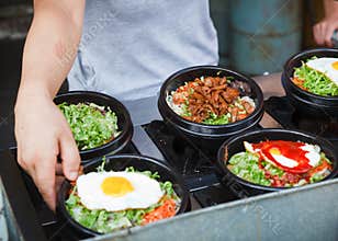 Hot pot street food