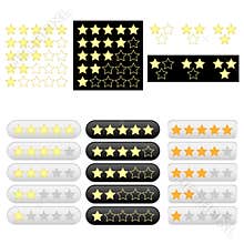 Set of rating golden stars