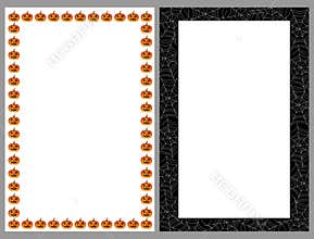 Halloween borders frames