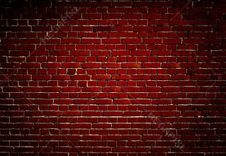 Dark Red Brick Wall Background