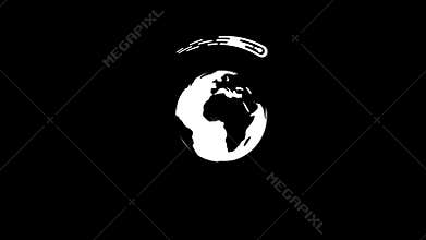 Comet satellite celestial body flying around the earth
