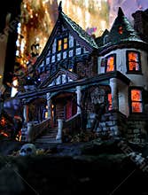 Ghostly Halloween house