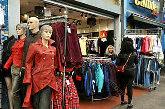 The Camden markets are a number of adjoining large retail markets located in the historic former Pickfords stables
