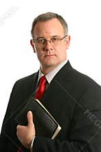 Minister with Bible