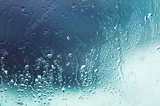 Water drops on window