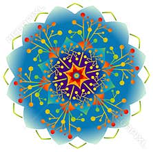 Single Mandala - Rainbow Colors