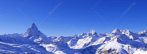 Matterhorn and Swiss Alps Panorama