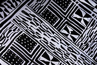 Colourful west african pattern textile