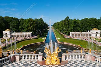 Lower park of the Peterhof
