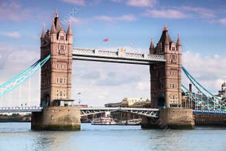 Tower Bridge in London.